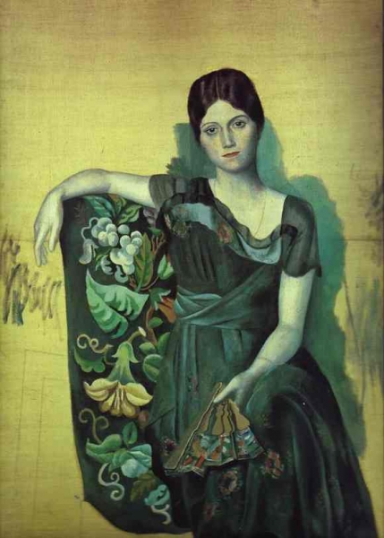 picasso - Portrait of Olga in the Armchair. 1917. Oil on canvas. Musee Picasso, Paris, France.jpg