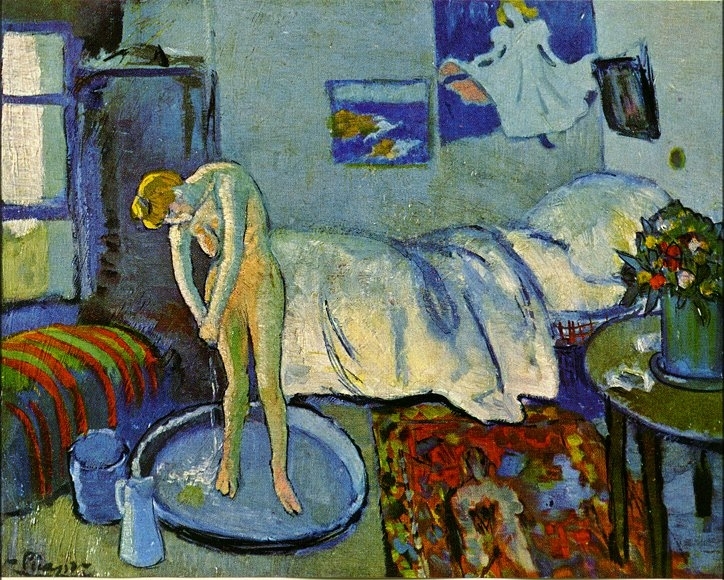 Picasso La chambre bleu (Le tub). 1901. 50.8 x 62 cm. Oil on.jpg